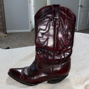 Vintage cowboy boots *oxblood* size 10